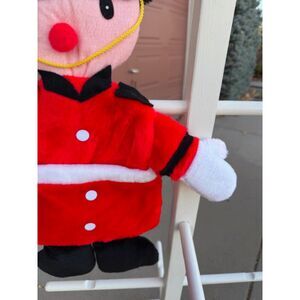 Vintage Santa's Best Plush Royal Guard Nutcracker Christmas Stocking